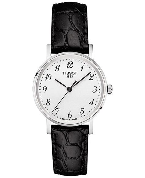 Model 2000 watch, 30mm in black leather 